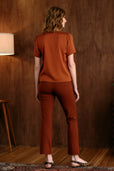 The Evelyn Silk Blouse Ochre