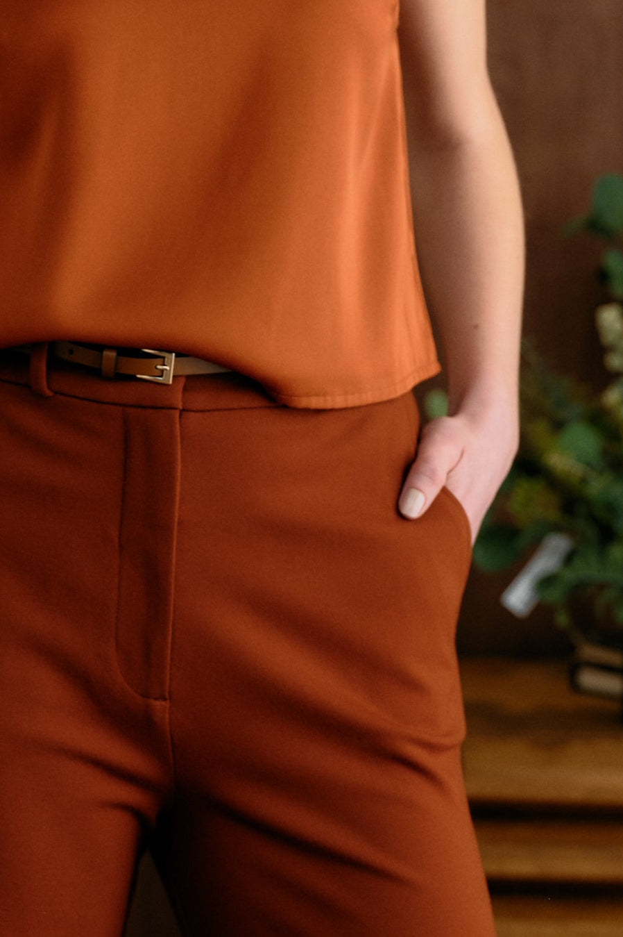 The Josephine Pant Deep Ochre