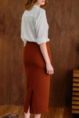 The Stella Skirt Deep Ochre