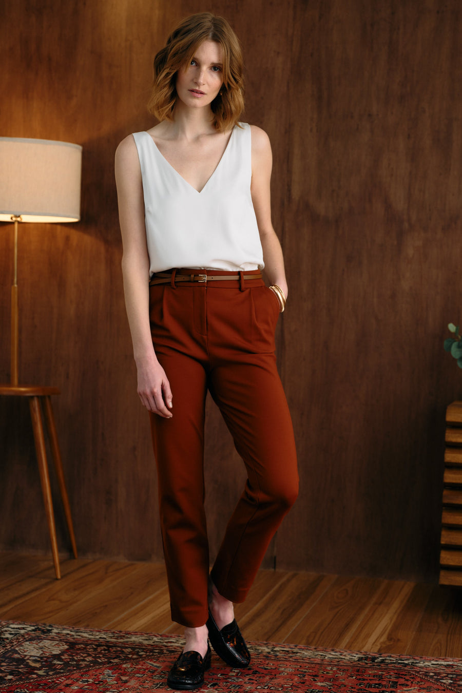 The Sienna Pant Deep Ochre