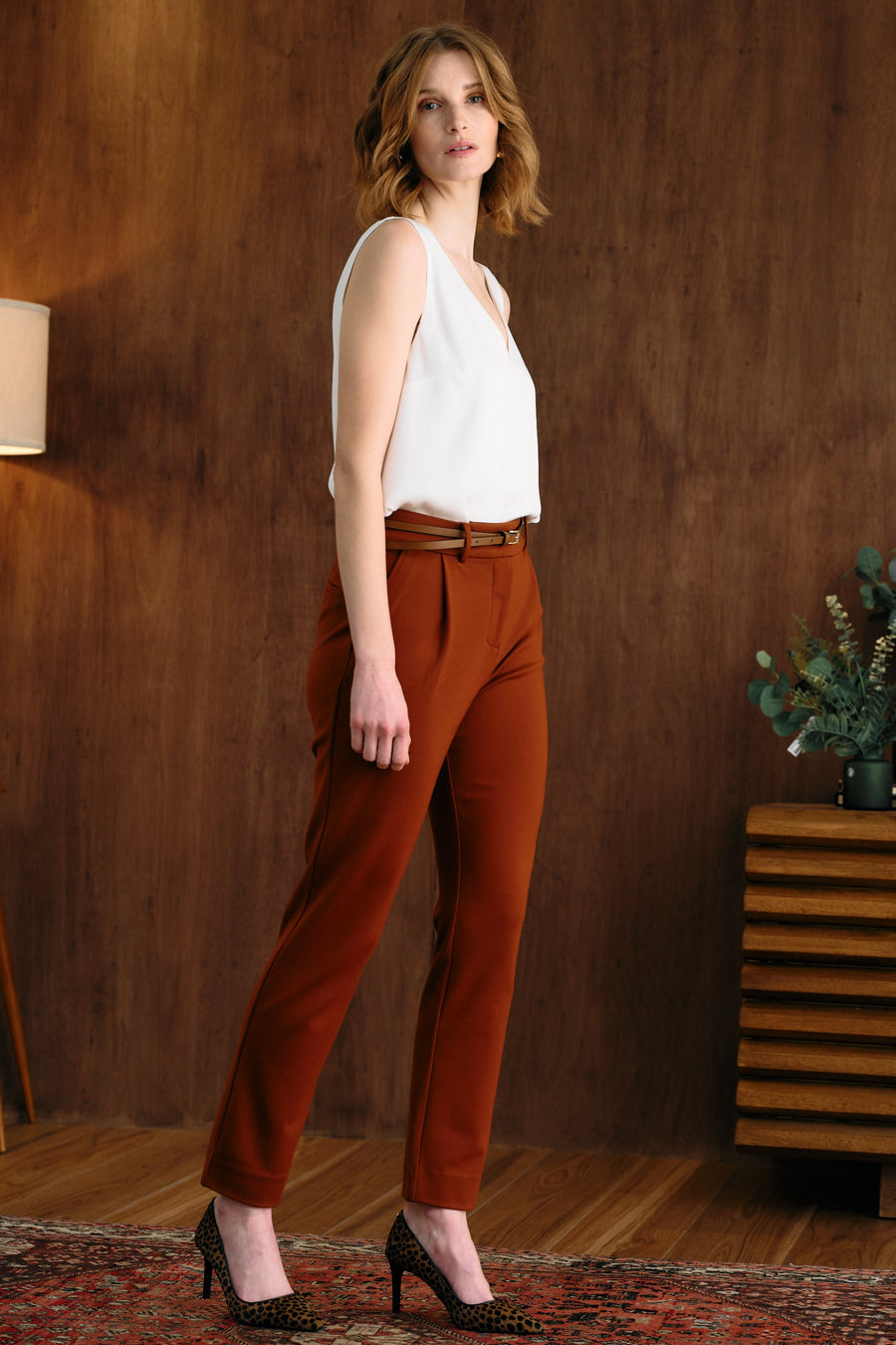 The Sienna Pant Deep Ochre