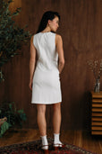 The Cecilia Dress Sleeveless Ivory