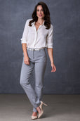 The Katherine Trouser Light Heather Grey