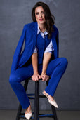 The No Gape Zora Vest Cobalt Blue