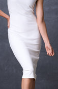 The Zaha Dress Round Neck Ivory