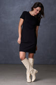 The Cecilia Dress Short Sleeve Black