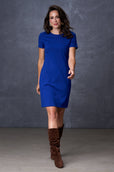 The Cecilia Dress Short Sleeve Cobalt Blue