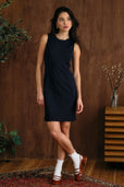 The Cecilia Dress Sleeveless Navy