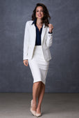 The Violet Blazer Ivory