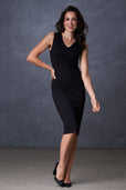 The Zaha Dress V-Neck Black